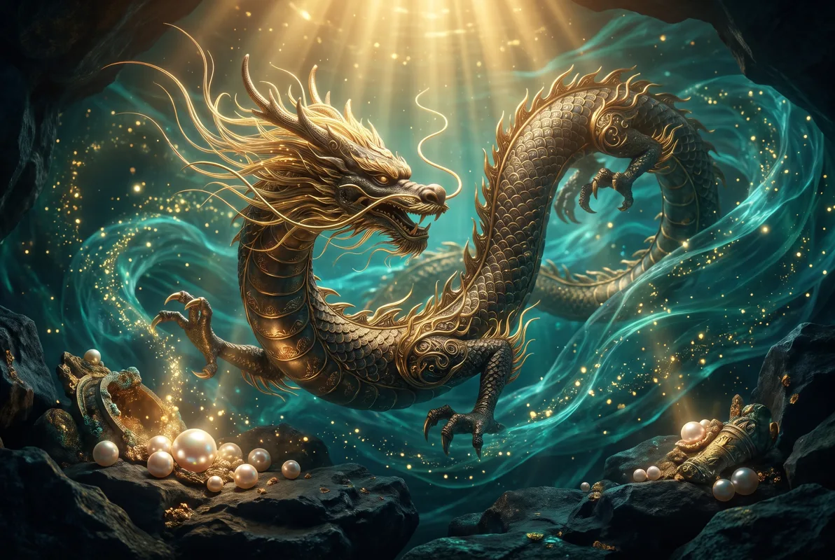Editorial illustration for Dragon Fortune