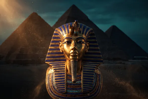 Original editorial illustration for Pharaoh Treasure