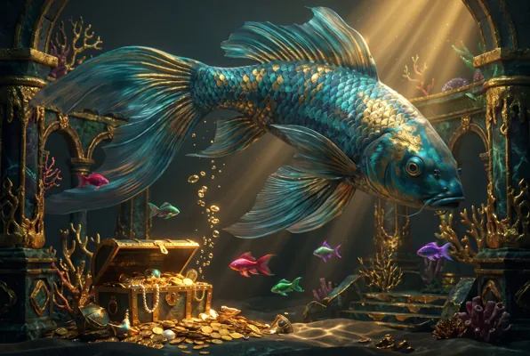 Original editorial illustration for Royal Fishing