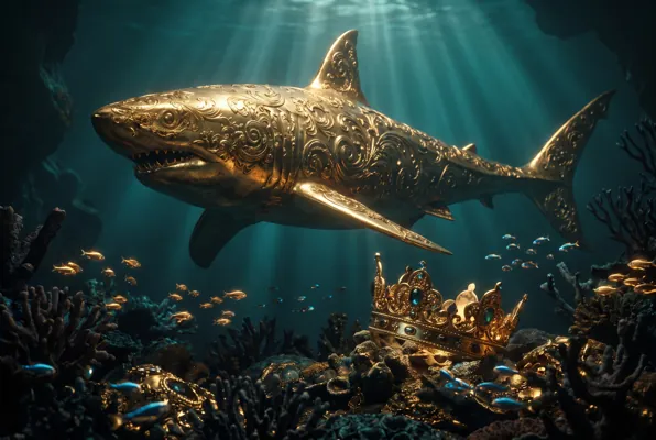 Original editorial illustration for Ocean King Jackpot